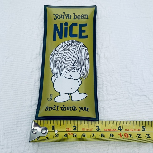 Vintage Houze Art Pt Marion PA 1960’s “you’ve been nice and thank you”tray - Picture 3 of 9